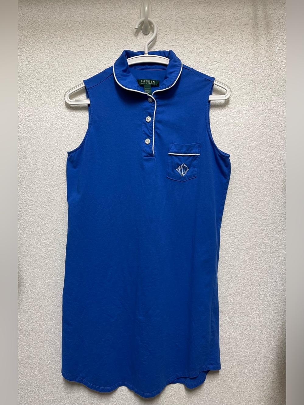 LAUREN RALPH LAUREN Royal Blue Sleeveless Polo Dress Women’s Size S